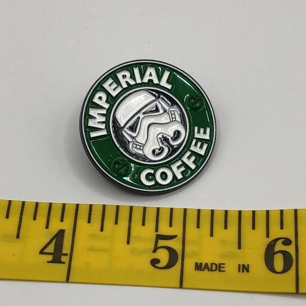 3/$25 “Imperial Coffee” Star Wars meets Starbucks Pin Badge Brooch Unisex